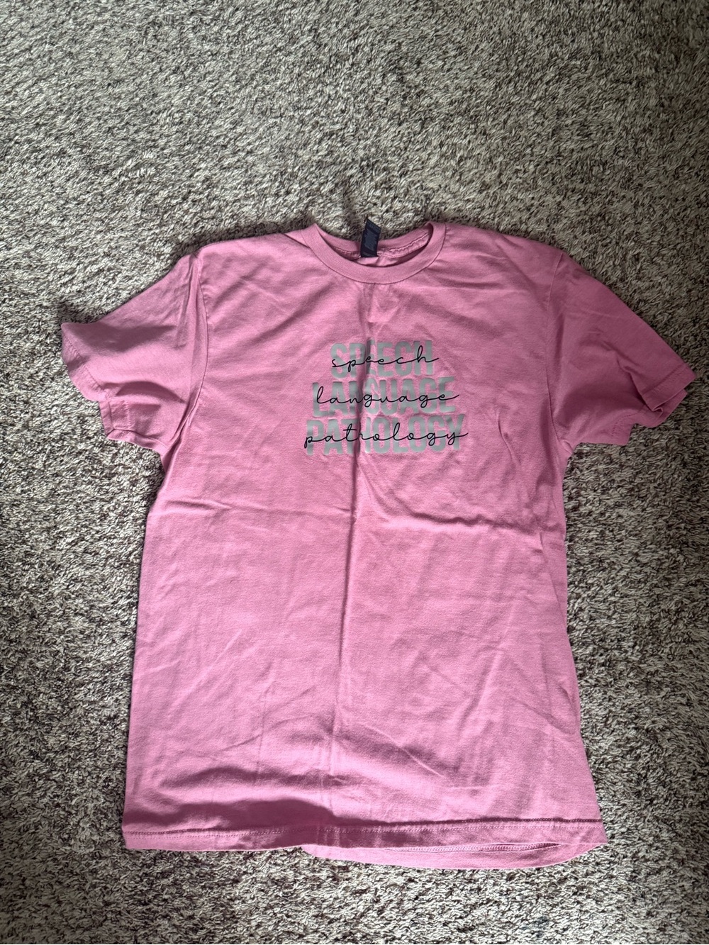 Gildan Pink Speech Language Pathology Graphic Tee